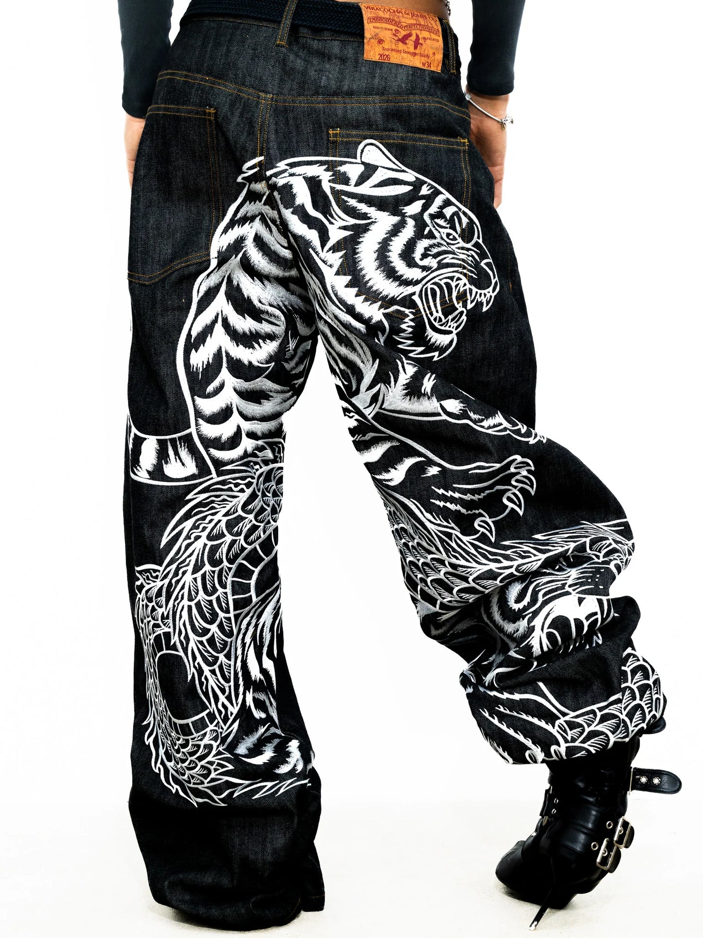 Selvedge tiger trinity denim