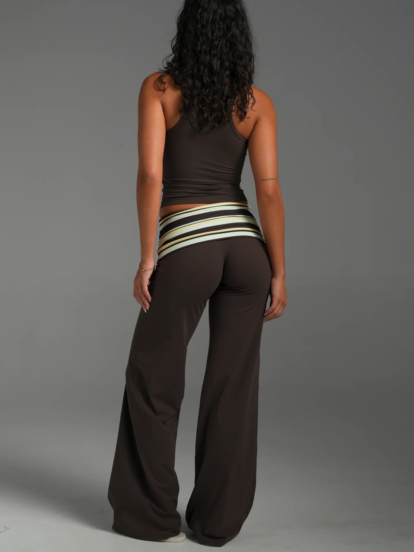 Foldover Wideleg Bottoms